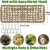 30x7inch Hammock Rat Climbing Toys for Cage, Chewable Natural Seagrass Mat with Metal Hooks, Soft Fall Breakers