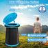 19.7"H XXL Portable Toilet - Adjustable Foldable Camping Toilet, Luggable Loo with Lid, Strap,Toilet Bag for Camping