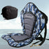 Universal Deluxe Kayak Seat Cushion with Storage Bag, 4 Adjustable Straps for Boat, SUP, Canoe, Rafting, Fishing