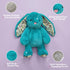 15 Inch Pet Lou Rabbit Squeaky Dog Toy, Durable Plush Dog Toy with Crinkle Ears & Floral Print, Interactive Dog Toy