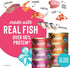 Tiki Cat Grill Pâté Variety Pack, Real Flaked Fish, Wet High-Protein Cat Food - 2.8 oz. Cans (Pack of 12)