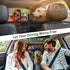 Car Dog Net Barrier, 21 * 21In Adjustable Mesh Obstacle Car Dog Barrier Net Car Back Seat Pet Fence Car Pet Isolation Protective Network, Easy to Install and Clean