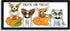 Stupell Industries Trick or Treat Festive Pet Dogs Halloween Outfits, Black Framed Wall Art, 10 x 24, Orange