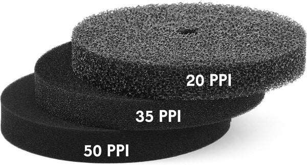 Wonderjune 3 Pcs 5 Gallon Bucket Sponge Filter 11" Aquarium Pond Sponge