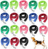 18 Pcs Nylon Dog Leash, 5 ft Long, Strong Durable Puppy Leash Rope with Heavy Duty Buckle, 0.79 Inch Wide, 6 Colors