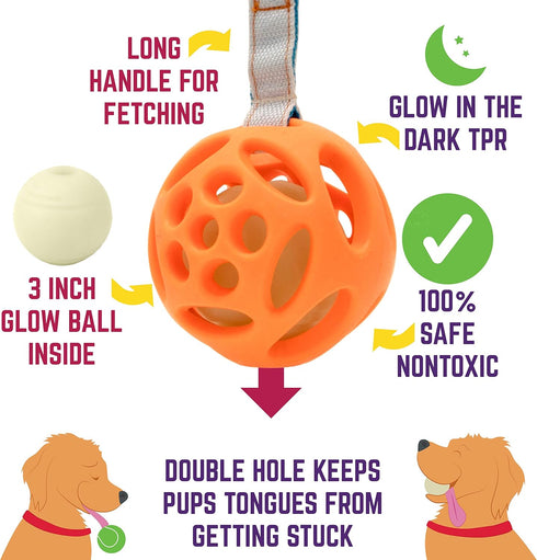Chew King Ball Launcher with 2.5" Balls, 3" Balls, Medley 3pk/2.75", and Float and Glow Flyers