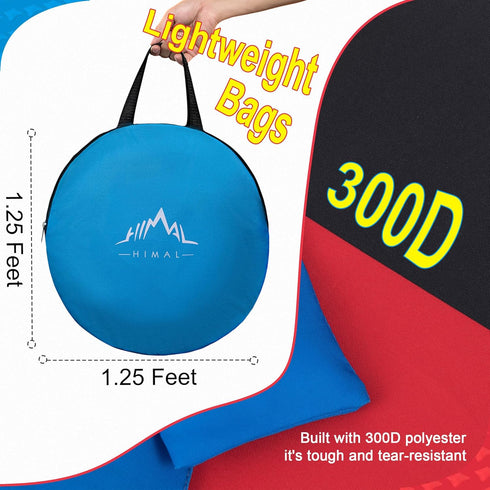 Himal Collapsible Portable Corn Hole Boards with 8 Bean Bags (3 x 2-feet)