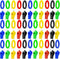 50/100PCS Plastic Referee Whistle with Bracelet Loud Crisp Sound Sports Whistle Multicolor