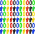 50/100PCS Plastic Referee Whistle with Bracelet Loud Crisp Sound Sports Whistle Multicolor