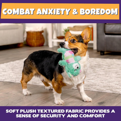 Pet Factory Logical Pet Patchwork Squeaky Plush Dog Toy, Randomly Selected - Bear or Elephant