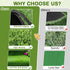 aHeemo Hemmed (19.8"x39.6") Artificial Grass for Dogs Potty, Reusable Pet Training Mat for Home and Travel, Washable