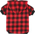Plaid Dog Hoodie Sweatshirt Sweater for Small Dogs, Cat, Puppy Clothes Coat, Warm and Soft (S)