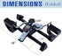 iLiving Under Desk Bike Pedal Exerciser with Electronic Display, Mini Bike for Legs and Arms Workout
