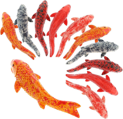 20Pcs Fish Shape Resin Aquarium Supply Paper Cup, Small Fish Tank Supplies, Luminous Fish Figure Decorations