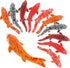 20Pcs Fish Shape Resin Aquarium Supply Paper Cup, Small Fish Tank Supplies, Luminous Fish Figure Decorations