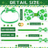 32 Pieces St. Patrick's Day Dog Bow Tie Collar, Adjustable Green Collar for Dogs and Cats, Lucky Necktie Grooming