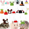 12 Pcs Mini Hamster Hats - Cute Tiny Hats for Small Animals, Holiday Party Costume Accessories