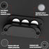 45 lbs HEKAGURA Gun Magnet Mount, Rating Magnetic Gun Mount for Car, Car Holster with Rubber Coating for Car Truck