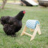 MinrzPet Chicken Coop Accessories, Beak Grinding Calcium Stone with Wooden Stand, Chicken Enrichment Toys, Toys