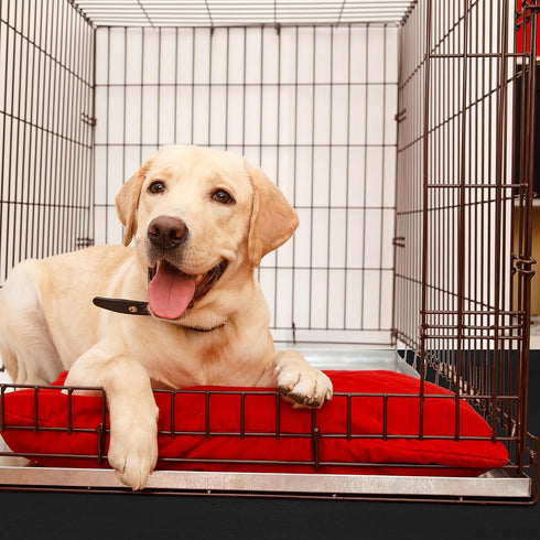PVC Pet Crate Floor Protection Mat, 32" x 50" XXL Washable Waterproof Non-Slip Rug Whelping Pad for Pets