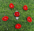 Red Color 6 in 1 Golf Ball Liner Line Marker Template Drawing Tool