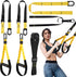 Home Resistance Training Kit, Full-Body Workout with Suspension Trainer Straps, Door Anchor, Handles, Carrying Bag