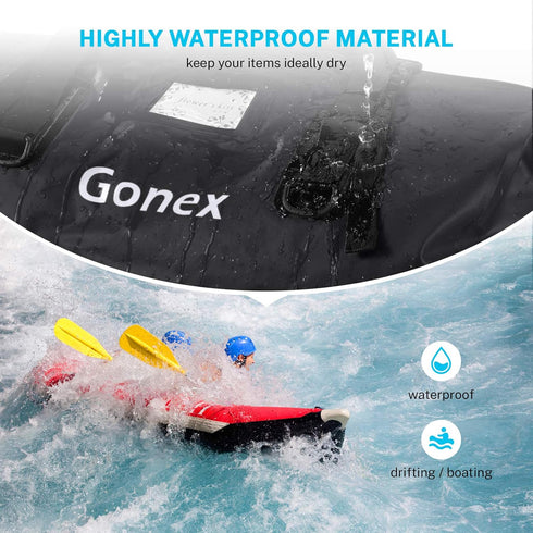 Gonex Extra Large Waterproof Duffle Travel Dry Duffel Bag, 40L 60L 80L Heavy Duty with Durable Straps