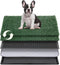 Petcozife Dog Grass Pad with Tray, 30"x20" Medium Grass Pad for Dogs Potty