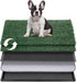 Petcozife Dog Grass Pad with Tray, 30"x20" Medium Grass Pad for Dogs Potty