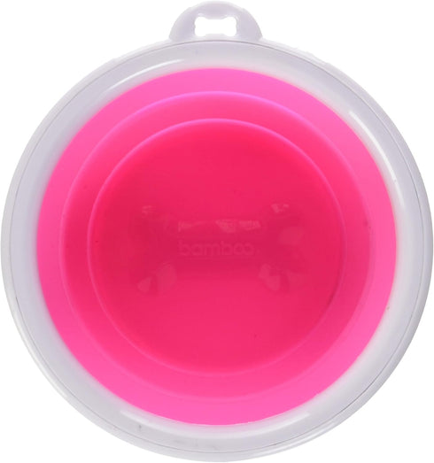 Bamboo Bamboo 1-Cup Silicone Pop-Up Travel Bowl, Colors Vary