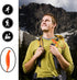 JULBEAR 6PCS Safety Survival Whistles with Adjustable Reflective Lanyard, Emergency Plastic Whistle for Marine Use