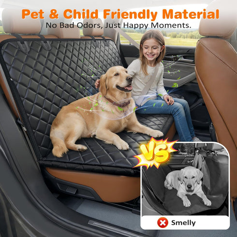 4 1 Hammock URPOWER in Dog Car Seat Cover for Back Seat, Waterproof Dog with Mesh Window and Side Flap Pet Car Seat