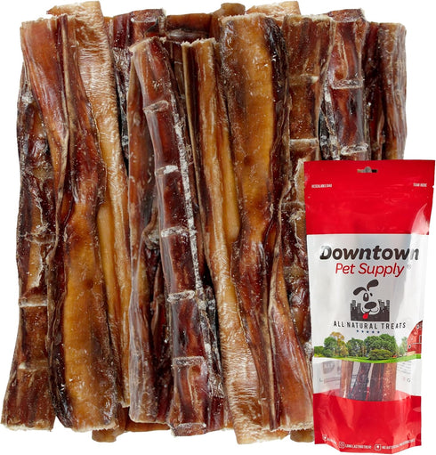 Downtown Pet Supply USA-Made 6-inch Bully Sticks for Dogs - 0.5 LB, Long Lasting Non-Splintering Chews