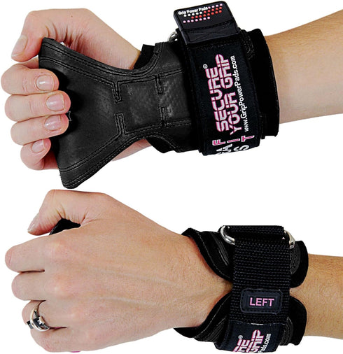 Cobra Grips PRO Weight Lifting Gloves Heavy Duty Straps Alternative with Power Lifting Hooks Padded Wrist Support