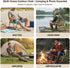 11.6 Folding Camping Chair, Outdoor Chair with Wooden Armrests,Folding Chair for Camping, Hiking, Beach, Picnic, Indoor