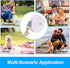 Retractable Dog Leash for Small Dogs Cats up to 11lbs, 6.5ft Anti-Pull Nylon Tape, White Round