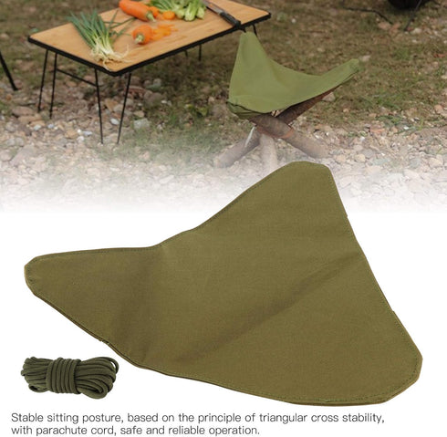 Beufee Camping Tripod Stool Cloth, Waterproofs Portable Camp Chair Canvas Portable Tripod Seat for Outdoor Camping