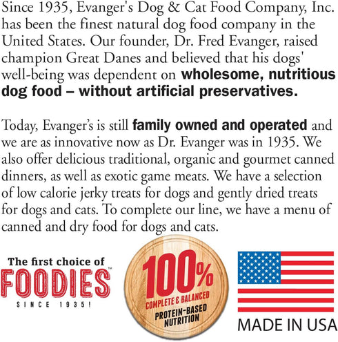4.4 lb (Pack 2) Evanger's Grain-Free Meat Lover's Medley with Rabbit Dry Cat Food, Bag