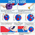 4 Pcs 2 Set Goat Ball Toy with Covers, Anti Burst Training Toy with Inflator Pump for Goats (22 Inch, Red and Purple)