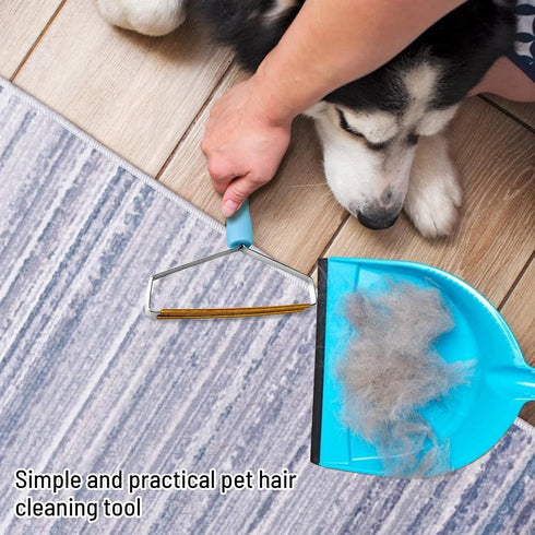 Pet Hair Removal Tool - Cleaner Pro Multi Fabric Edge and Carpet Rake Scraper, Cat & Dog Hair Remover for Rugs & Couch