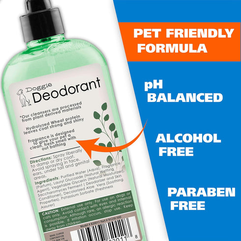 Wahl USA Deodorizing & Refreshing Pet Deodorant for Dogs - Eucalyptus & Spearmint Scent, Model 820011A