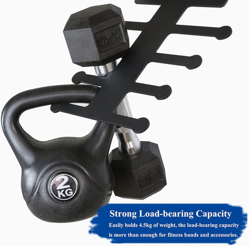 Resistance Rack Band Storage Hanger - Gym Equipment Organizer for Pull Up Bands and Jump Ropes