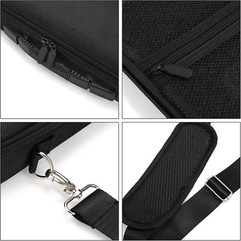 17 Set Pumtus Pool Ball Carrying Case, Billiard Balls Storage Bag with Handle & Adjustable Shoulder Strap, EVA Pool