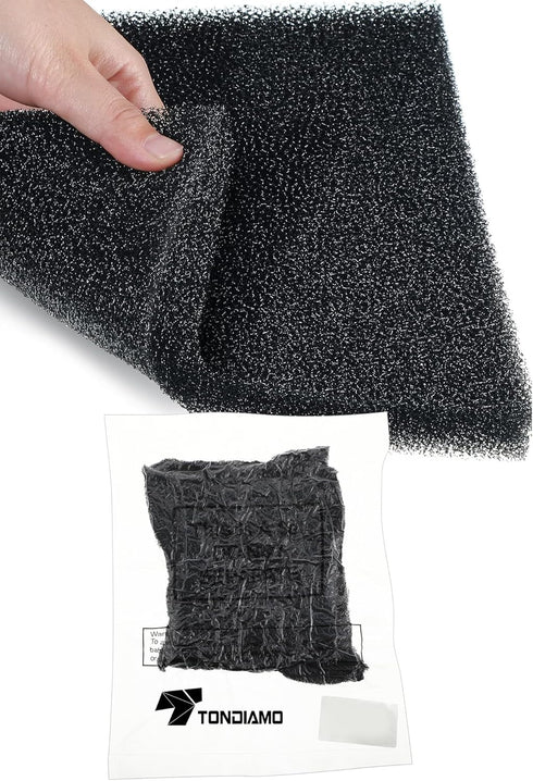 3 Pieces Sponge Filter Pad, Aquarium Filter Media Cut to Fit Foam for Fish Tank Filters Replacement.