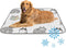 imiBBWQu Cooling Mat for Dogs Cute Cats Grey White Dog Colling Mat Washable