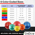 25.6", CanDo Inflatable Exercise Ball - Green Durable Extra Thick Non-Slip Stability Ball for Core Workouts, Yoga