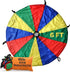 GSi Kids Play Parachute Rainbow Parachute Toy Tent Game for Kids Gymnastics