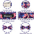 Maca Bates American Flag 4th of July Dog Collar - Bowtie Adjustable Breakaway Patriotic Accessories for Small Medium