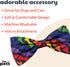 Huxley & Kent Unity Bow Tie for Pets, Large Pride Bow Tie Collar Attachment for Dogs & Cats