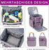 Pet Grooming Bag, Organizer Tote for Dog Grooming Supplies, Perfect for Pet Grooming Tool Kit (Purple)